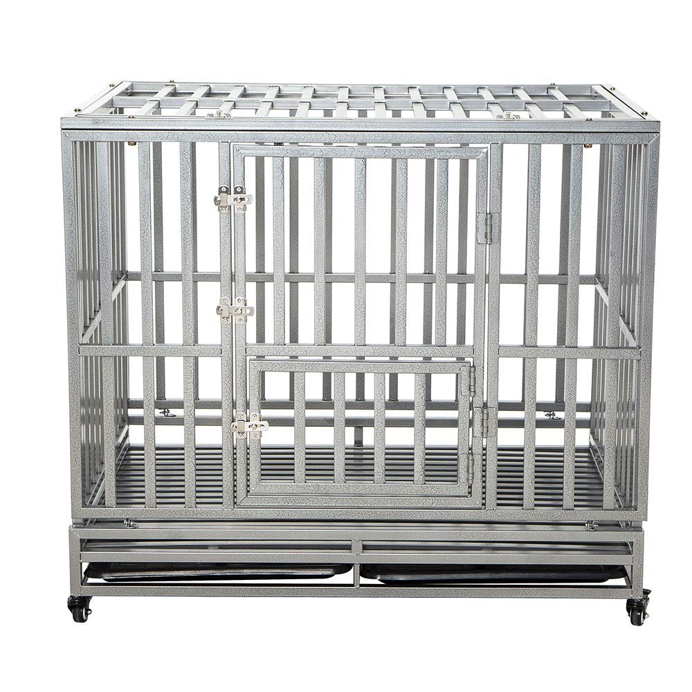 LUCKUP Indestructible Heavy Duty Dog Cage