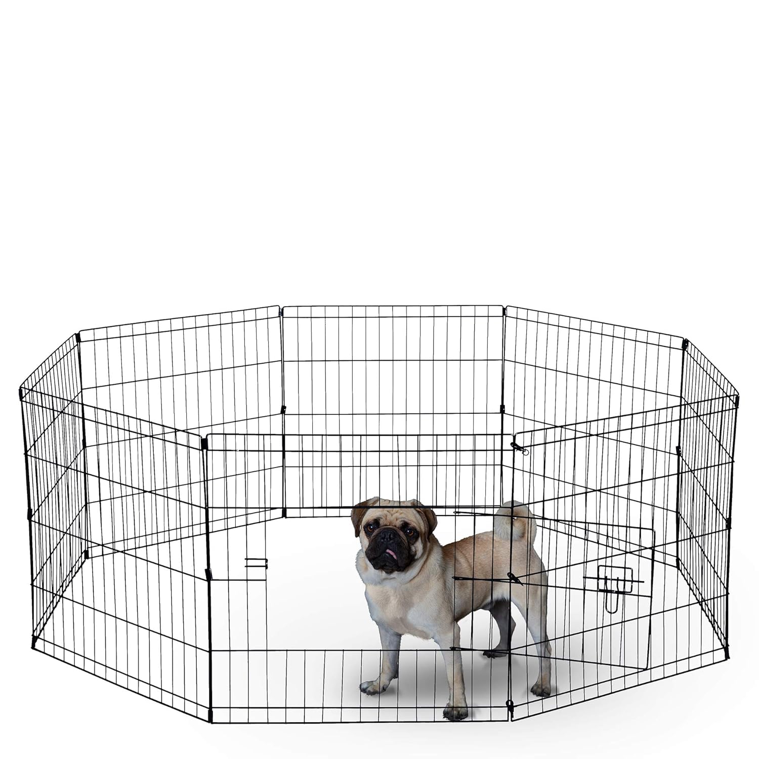 Pet Exercise Pen Tube Gate w/ Door